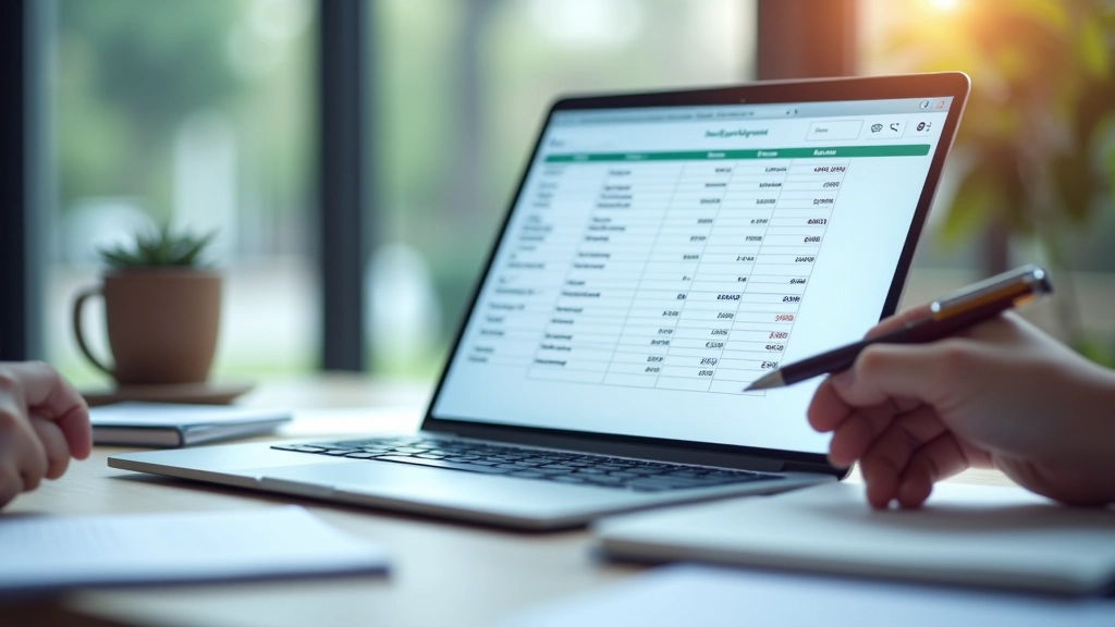Spreadsheet view with budget categories, income line, savings allocation highlighted, and monthly targets clearly marked