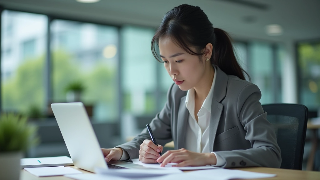 Professional discussing financial planning at desk